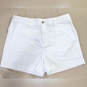 A New Day White High-Rise Stretch Utility Shorts Women’s Size 14